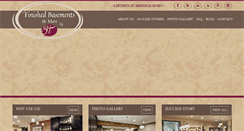 Desktop Screenshot of finishedbasementsandmore.com