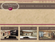 Tablet Screenshot of finishedbasementsandmore.com